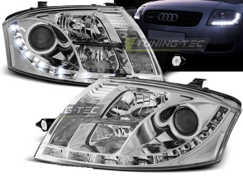 Paire de feux phares Audi TT 99-06 Daylight led chrome