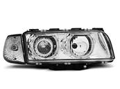 Paire de feux phares BMW serie 7 E38 94-98 angel eyes chrome