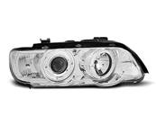 Paire de feux phares BMW X5 E53 99-03 angel eyes chrome