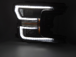 Paire de feux phares Ford F150 MK13 17-20 FULL LED DRL Noir