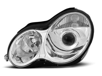 Paire de feux phares Mercedes W203 classe C 00-04 chrome