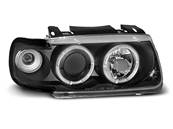 Paire de feux phares VW Polo 6N 94-99 angel eyes noir