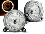 Paire de feux phares VW Golf 1 / Golf 2 angel eyes chrome