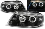 Paire de feux phares VW Passat 3BG 00-05 angel eyes Noir