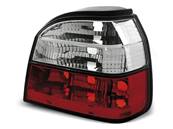 Paire de feux arriere VW Golf 3 91-97 rouge blanc