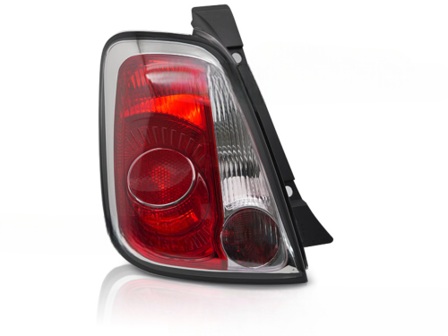 Feu Arriere Gauche Adaptable Fiat 500 07-15 Rouge blanc