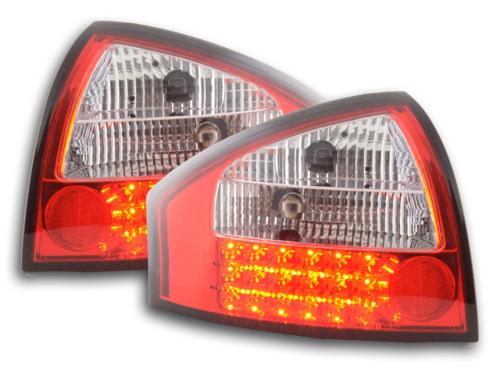 Paire de feux arrière Audi A6 4B Berline 97-03 TDI Led Rouge Chrome