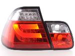 Paire feux arrire BMW Serie 3 E46 Berline 1998 a 2001 Rouge Chrome Led