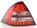 Paire feux arrière Mercedes Classe C W203 Berline 2005 a 2007 Rouge Chrome Led