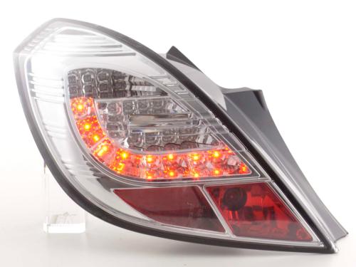 Paire feux arrière Opel Corsa D 3 portes 2006 a 2010 Chrome Led