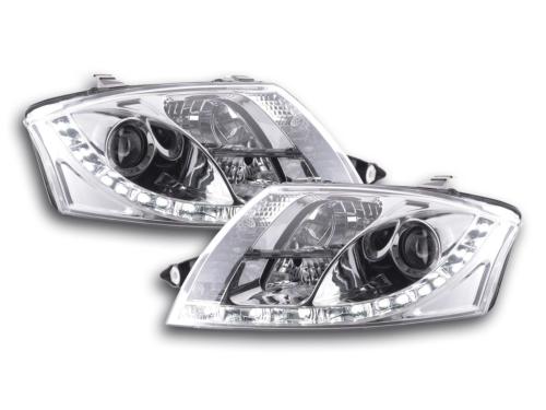 Paire de feux phares Daylight Led Audi TT 8N de 1998-2006 Chrome