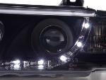 Paire de feux phares Daylight Led BMW serie 3 Cabriolet E36 92-98 Noir