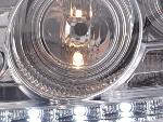 Paire de phares Xenon Daylight Led Mercedes Classe S W220 02-05 Chrome