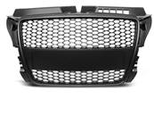 Grille de calandre pour Audi A3 8P 2008 a 2012 look Sport noir mat