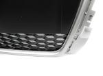 Grille de calandre pour Audi A3 8P 2008 a 2012 look Sport argent noir