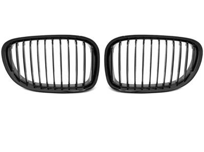 Paire grilles calandre BMW serie 7 F01 de 2009 a 2015 Noir brillant