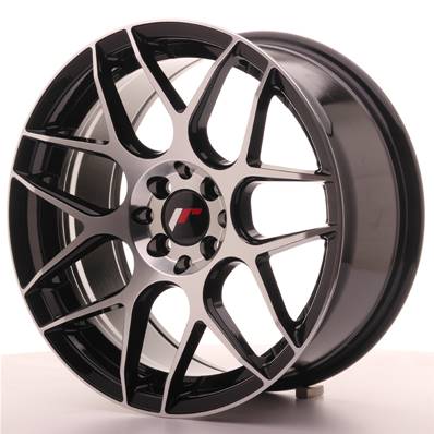 Jante JAPAN RACING JR18 17" x 8" 5x100 5x114,3 ET 35 Machined Face Black