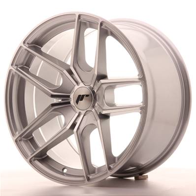 Jante JAPAN RACING JR25 18" x 9,5" Multi Perçage ET 20-40 Machined Face Silver