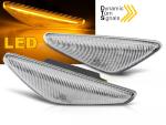 Paire Clignotant Repetiteur BMW E46 Coupe de 2003 a 2006 Chrome Led Dynamique