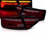 Paire de feux arriere Audi A5 de 2011 a 2016 FULL LED BAR Dyn Rouge Fume