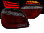 Paire feux arriere BMW serie 5 E60 LCI Berline de 2007 a 2010 LED BAR Rouge Fume