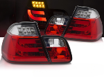 Paire de feux arriere BMW serie 3 E46 Berline de 1998 a 2001 Rouge Blanc 
