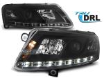 Paire de feux phares Audi A6 C6 04-08 Daylight DRL led noir