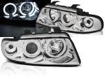 Paire de feux phares Audi A4 94-98 angel eyes CCFL chrome