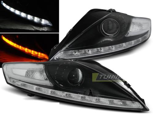 Paire de feux phares Ford Mondeo 07-10 Daylight led noir cligno led