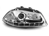 Paire de feux phares Seat Ibiza 6L 02-08 Daylight led chrome