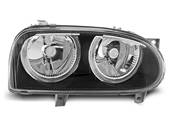 Paire de feux phares VW Golf 3 de 09/1991 a 08/1997 angel eyes noir