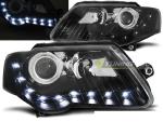 Paire de feux phares VW Passat B6 3C 05-10 Daylight led noir