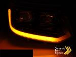 Paire de feux phares VW T5 10-15 LED LTI DRL Noir