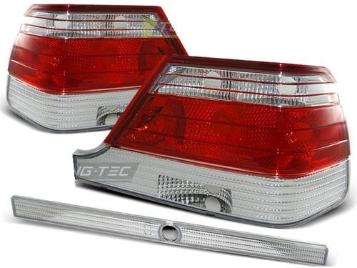 Paire de feux arriere Mercedes classe S W140 95-98 rouge blanc