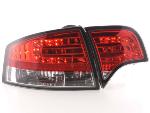 Paire de feux arrire Audi A4 8E Berline 2004 a 2007 Rouge Chrome Led