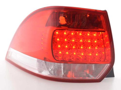 Paire de feux arrière VW Volkswagen Golf 5 Break 07-09 Rouge Chrome Led