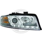 Paire Phares avant Daylight Audi A4 8E 2000 a 2004 Chrome Led