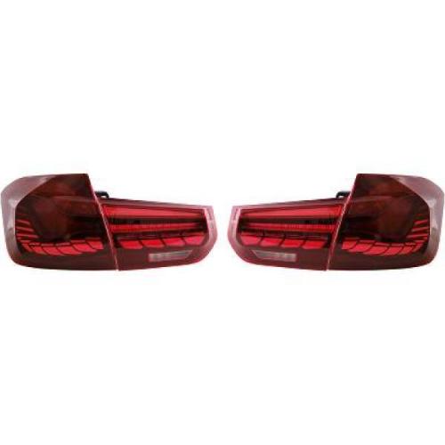 Paire de feux arriere BMW Serie 3 F30 2011-2019 Led Rouge Dyn