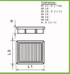 Filtre a air Green pour Alfa Romeo 155 de 1993 a 1997-1.9L TD-90cv