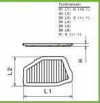 Filtre a air Green pour Honda Accord Coupe de 1993 a 1998 2.0Li 16V-136cv