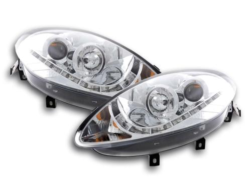 Paire de feux phares Daylight Led Fiat Bravo 198 07-09 chrome