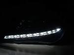 Paire de feux phares Daylight Led DRL Opel Astra H 04-09 Noir