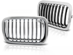 Paire de grilles de calandre en ABS BMW serie 3 E36 de 12/1990 a 09/1996 Chrome