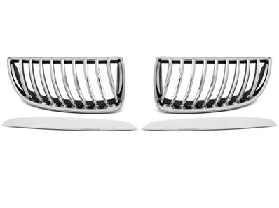 Paire grilles de calandre BMW serie 3 E90/E91 de 03/2005 a 08/2008 Chrome