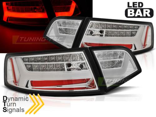 Paire de feux arriere Audi A6 08-11 berline LED BAR chrome