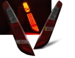 Paire de feux arriere Ford Focus 2 04-08 FULL LED rouge fume