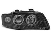 Paire de feux phares Audi A4 00-04 angel eyes noir