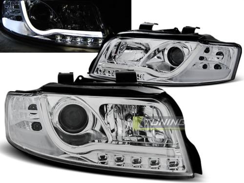 Paire de feux phares Audi A4 00-04 led LTI chrome