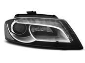 Paire de feux phares Audi A3 8P 08-12 Daylight DRL led noir