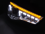 Paire de feux phares Audi A5 B8 de 2011 a 2016 DRL Led Dyn chrome
